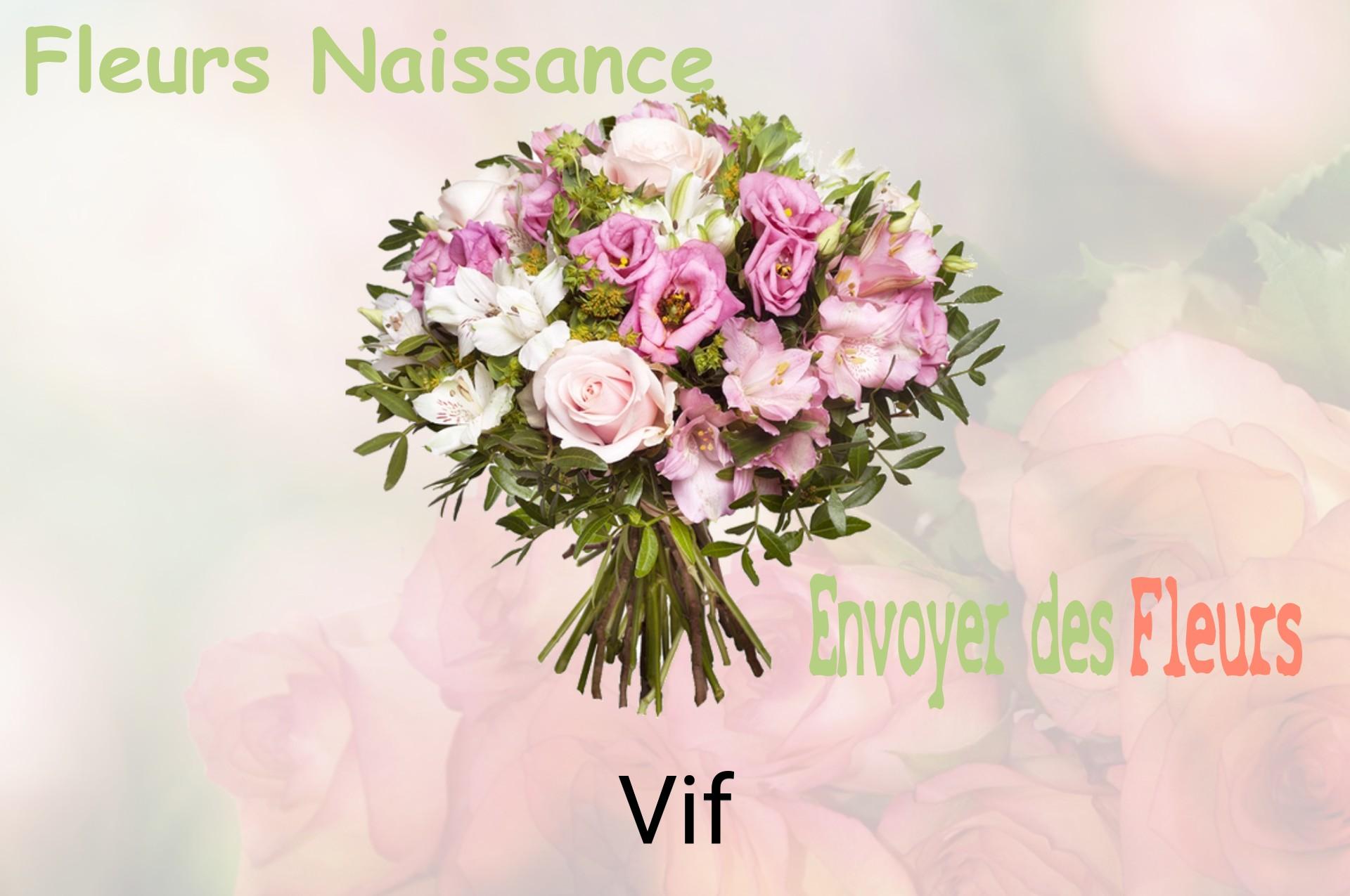 Bouquet de fleurs de naissance livré à Vif
